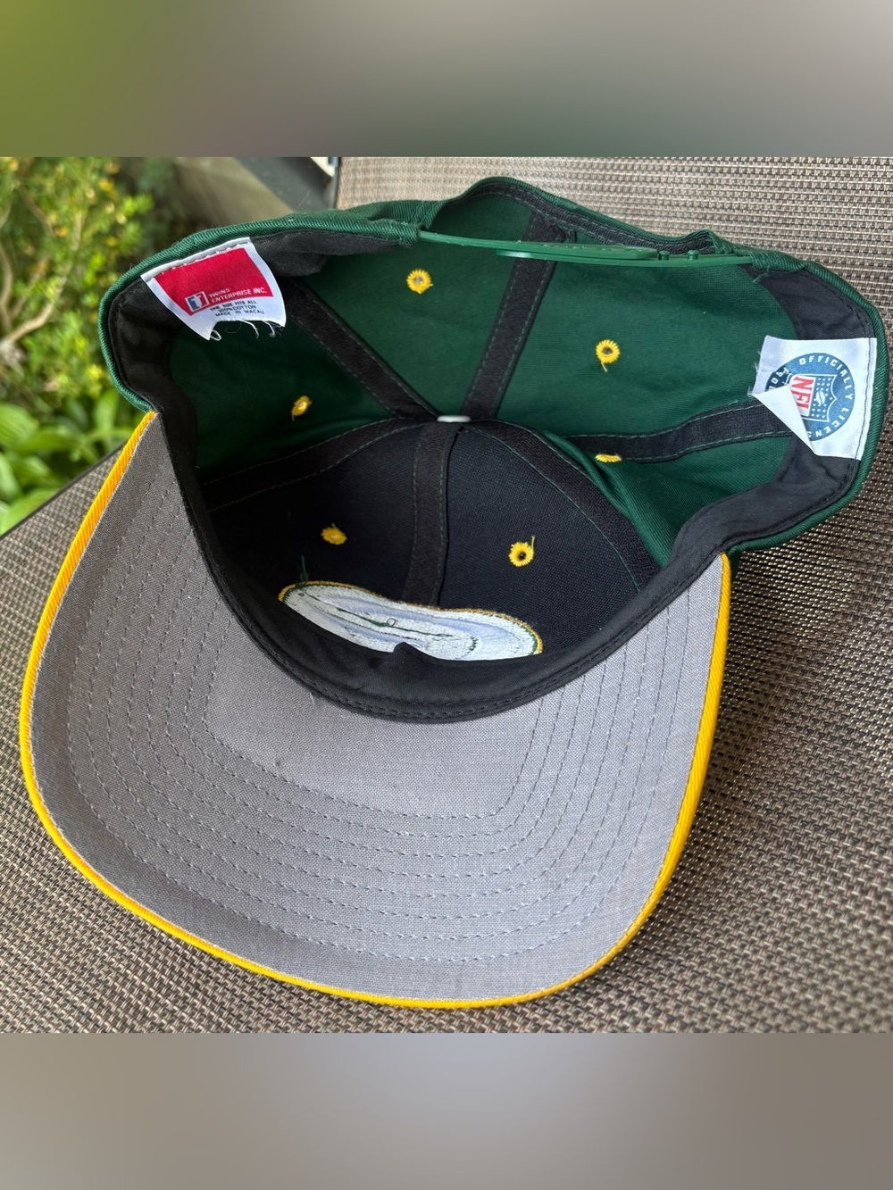 Vintage 90’s Twins Enterprise Green Bay Packers NFL Football SnapBack Hat OSFA - Picture 6 of 8